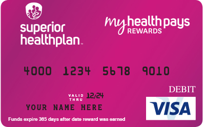 My Health Pays Rewards Card